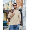 image:imageCOOFANDY Mens Long Sleeve Tee Shirts Cotton Casual Basic TShirtsLight Khaki