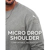 image:imageCOOFANDY Mens Long Sleeve Tee Shirts Cotton Vintage Washed T Shirts Relaxed Fit Basic TeesBlack  Light Grey