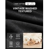 image:imageCOOFANDY Mens Long Sleeve Tee Shirts Cotton Vintage Washed T Shirts Relaxed Fit Basic TeesBlack