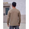 image:imageCOOFANDY Mens Long Sleeve Tee Shirts Cotton Vintage Washed T Shirts Relaxed Fit Basic TeesKhaki