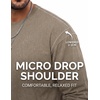 image:imageCOOFANDY Mens Long Sleeve Tee Shirts Cotton Vintage Washed T Shirts Relaxed Fit Basic TeesKhaki