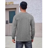 image:imageCOOFANDY Mens Long Sleeve Tee Shirts Cotton Vintage Washed T Shirts Relaxed Fit Basic TeesLight Grey