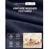 image:imageCOOFANDY Mens Long Sleeve Tee Shirts Cotton Vintage Washed T Shirts Relaxed Fit Basic TeesNavy Blue