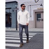 image:imageCOOFANDY Mens Long Sleeve Tee Shirts Cotton Vintage Washed T Shirts Relaxed Fit Basic TeesWhite
