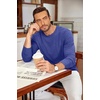 image:imageCOOFANDY Mens Long Sleeve Tee Shirts Crew Neck Casual Soft TeesHeather Blue