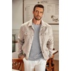 image:imageCOOFANDY Mens Long Sleeve Tee Shirts Crew Neck Casual Soft TeesLight Grey