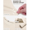 image:imageCOOFANDY Mens Long Sleeve Tee Shirts Knit Crew Neck Shirts Casual PulloverBeige