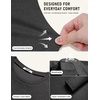 image:imageCOOFANDY Mens Long Sleeve Tee Shirts Knit Crew Neck Shirts Casual PulloverDark Grey