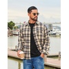 image:imageCOOFANDY Mens Long Sleeve Tee Shirts Stretch Crew Neck Tee Shirts Casual T Shirts for MenBlack