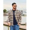 image:imageCOOFANDY Mens Long Sleeve Tee Shirts Stretch Crew Neck Tee Shirts Casual T Shirts for MenDark Blue