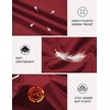 image:imageCOOFANDY Mens Long Sleeve Tee Shirts Stretch Crew Neck Tee Shirts Casual T Shirts for MenDeep Red