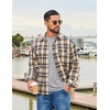 image:imageCOOFANDY Mens Long Sleeve Tee Shirts Stretch Crew Neck Tee Shirts Casual T Shirts for MenHeather Grey
