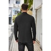 image:imageCOOFANDY Mens Mock Neck Sweater Lightweight Ribbed Knit Casual PulloverBlack