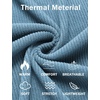 image:imageCOOFANDY Mens Mock Neck Sweater Lightweight Ribbed Knit Casual PulloverDark Navy Blue