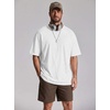 image:imageCOOFANDY Mens Oversized T Shirt Loose Fit Vintage Washed Tee Casual Streetwear Unisex Short Sleeve Heavy Cotton TopWhite