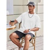 image:imageCOOFANDY Mens Oversized T Shirt Loose Fit Vintage Washed Tee Casual Streetwear Unisex Short Sleeve Heavy Cotton TopWhite