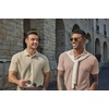 image:imageCOOFANDY Mens Polo Shirt Casual Short Sleeve Textured Knit Polo Golf ShirtsKhaki