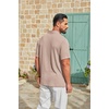 image:imageCOOFANDY Mens Polo Shirt Casual Short Sleeve Textured Knit Polo Golf ShirtsKhaki