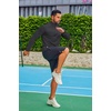 image:imageCOOFANDY Mens Quarter Zip Pullover Long Sleeve Athletic Running Shirts Quick Dry Lightweight Tennis GolfDark Gray