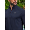 image:imageCOOFANDY Mens Quarter Zip Pullover Long Sleeve Athletic Running Shirts Quick Dry Lightweight Tennis GolfNavy Blue