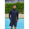 image:imageCOOFANDY Mens Quarter Zip Pullover Long Sleeve Athletic Running Shirts Quick Dry Lightweight Tennis GolfNavy Blue