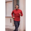 image:imageCOOFANDY Mens Quarter Zip Pullover Long Sleeve Athletic Running Shirts Quick Dry Lightweight Tennis GolfRed