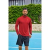 image:imageCOOFANDY Mens Quarter Zip Pullover Long Sleeve Athletic Running Shirts Quick Dry Lightweight Tennis GolfRed