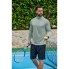 image:imageCOOFANDY Mens Quarter Zip Pullover Long Sleeve Athletic Running Shirts Quick Dry Lightweight Tennis GolfSage Green