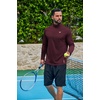 image:imageCOOFANDY Mens Quarter Zip Pullover Long Sleeve Athletic Running Shirts Quick Dry Lightweight Tennis GolfWine Red
