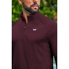 image:imageCOOFANDY Mens Quarter Zip Pullover Long Sleeve Athletic Running Shirts Quick Dry Lightweight Tennis GolfWine Red