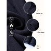 image:imageCOOFANDY Mens Quarter Zip Pullover Sweater Regular Fit Fleece SweatshirtBlack