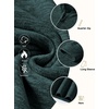 image:imageCOOFANDY Mens Quarter Zip Pullover Sweater Regular Fit Fleece SweatshirtDark Green