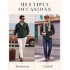 image:imageCOOFANDY Mens Quarter Zip Pullover Sweater Regular Fit Fleece SweatshirtGreen