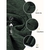 image:imageCOOFANDY Mens Quarter Zip Pullover Sweater Regular Fit Fleece SweatshirtGreen