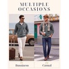 image:imageCOOFANDY Mens Quarter Zip Pullover Sweater Regular Fit Fleece SweatshirtGrey