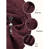 image:imageCOOFANDY Mens Quarter Zip Pullover Sweater Regular Fit Fleece SweatshirtRed