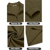 image:imageCOOFANDY Mens Quarter Zip Up Pullover Lightweight Mock Neck SweatshirtArmy Green
