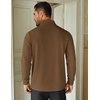 image:imageCOOFANDY Mens Quarter Zip Up Pullover Lightweight Mock Neck SweatshirtBrown