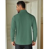 image:imageCOOFANDY Mens Quarter Zip Up Pullover Lightweight Mock Neck SweatshirtGreen