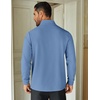 image:imageCOOFANDY Mens Quarter Zip Up Pullover Lightweight Mock Neck SweatshirtLight Blue