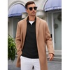 image:imageCOOFANDY Mens Quarter Zip Up Pullover Lightweight Mock Neck SweatshirtNavy Blue