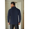 image:imageCOOFANDY Mens Quarter Zip Up Pullover Lightweight Mock Neck SweatshirtNavy Blue