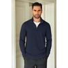 image:imageCOOFANDY Mens Quarter Zip Up Pullover Lightweight Mock Neck SweatshirtNavy Blue