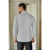 image:imageCOOFANDY Mens Quarter Zip Up Pullover Lightweight Mock Neck SweatshirtPale Grey