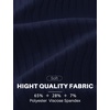 image:imageCOOFANDY Mens Ribbed Polo Shirts Short Sleeve V Neck Slim Fit Polo TShirt Casual Summer Collared Golf ShirtAnavy Blue