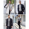 image:imageCOOFANDY Mens Ribbed Turtleneck Sweater Casual Basic Long Sleeve Knitted Pullover SweaterGray