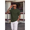 image:imageCOOFANDY Mens T Shirts Short Sleeve Casual Crewneck Pullover TeesArmy Green