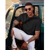 image:imageCOOFANDY Mens T Shirts Short Sleeve Casual Crewneck Pullover TeesBlack