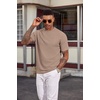 image:imageCOOFANDY Mens T Shirts Short Sleeve Casual Crewneck Pullover TeesKhaki