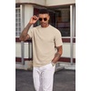 image:imageCOOFANDY Mens T Shirts Short Sleeve Casual Crewneck Pullover TeesLight Khaki
